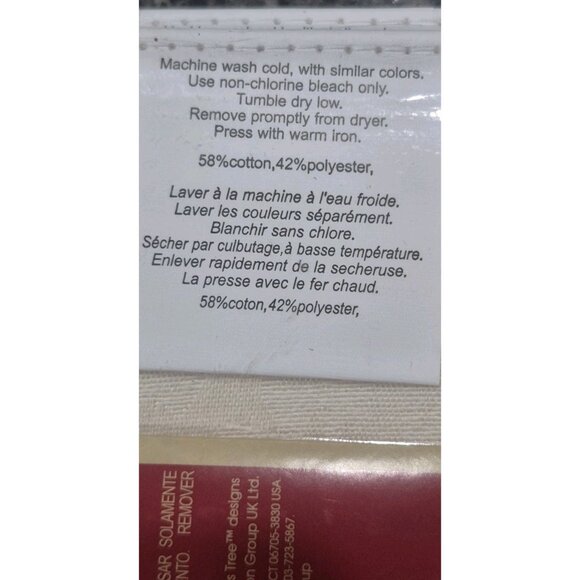 Set Of (4) Spode Christmas Tree Holiday Linen Dinner Placemats - Picture 5 of 5